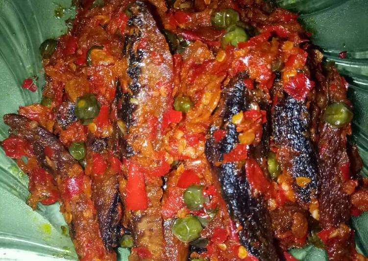 Sambalado tongkol dan rimbang/pokak/leunca