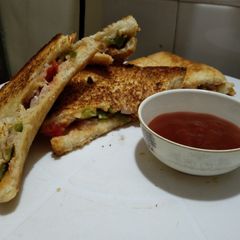 Cheese sandwich A picture of Cheese sandwich.