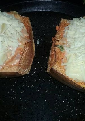 Una foto de Calabazas rellenas con crema y jamón