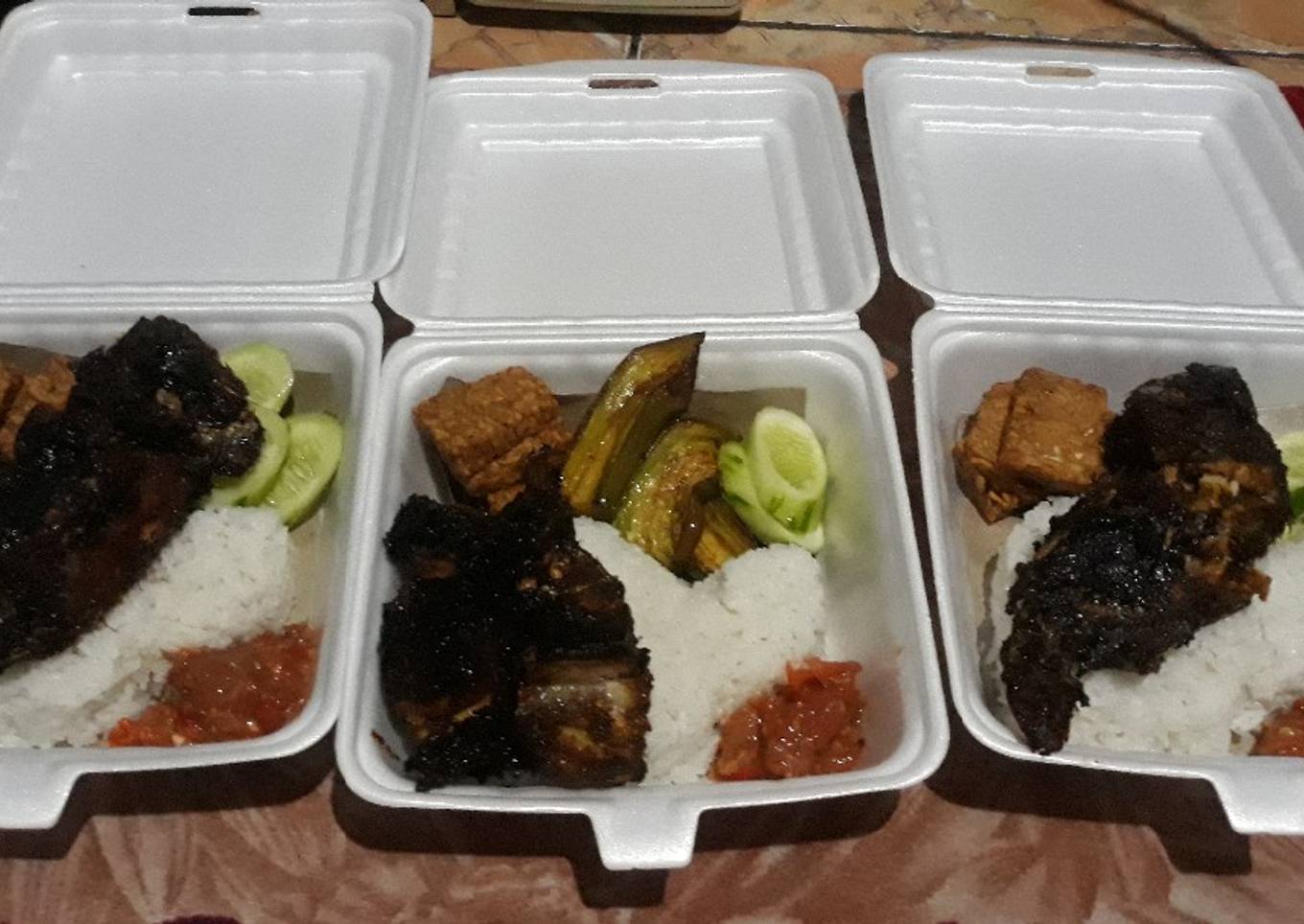 Nasi mujaer bakar