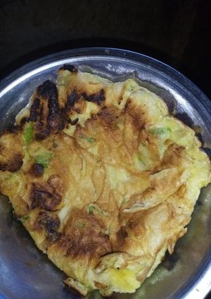 صورة لوصفة عجة البيض بالدقيق