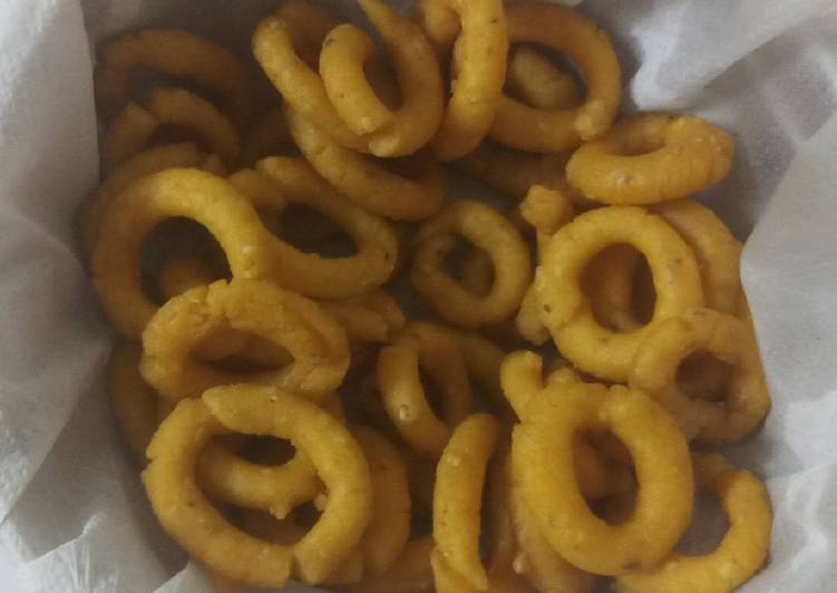 How to Make Perfect Chakodi Recipe Andhra Rice Ring Murukku