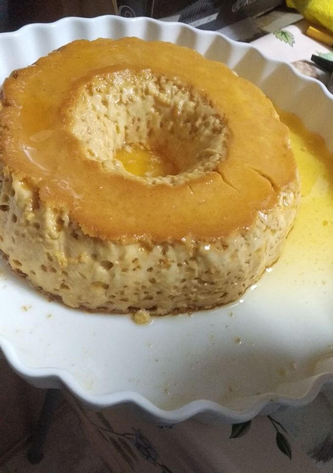 Una foto de Flan de dulce de leche