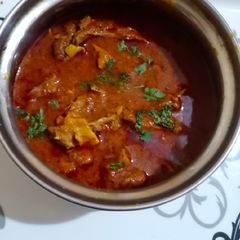 A picture of Mutton masala curry.
