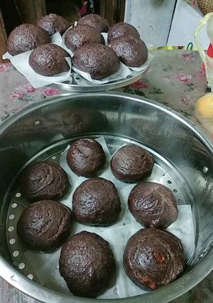 Hình của món Bánh bao gạo lứt đen.