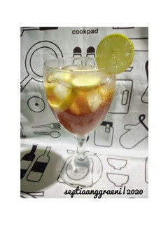 Foto resep Es teh manis jeruk nipis