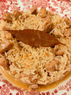 Una foto de Arroz cremoso de solomillo ibérico