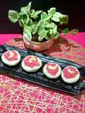 Beetroot Coconut open Bhapa Pitha