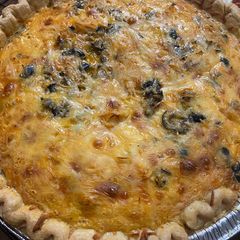 A picture of Chicken taco quiche.