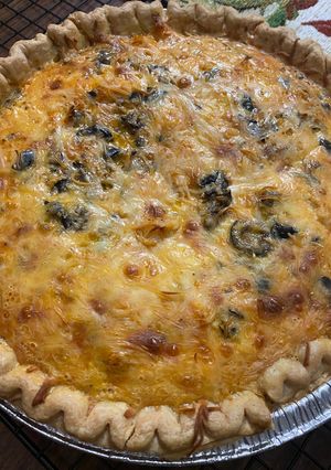 A picture of Chicken taco quiche.