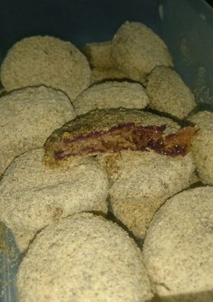 Foto resep Kue Tepung Gomak Ubi Ungu