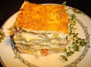 Una foto de LASAÑA DE POLLO CON VEGETALES ASADOS. JON STYLE