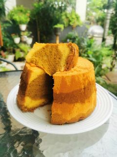 Foto resep Chiffon marble cake, low calories 👌🏻