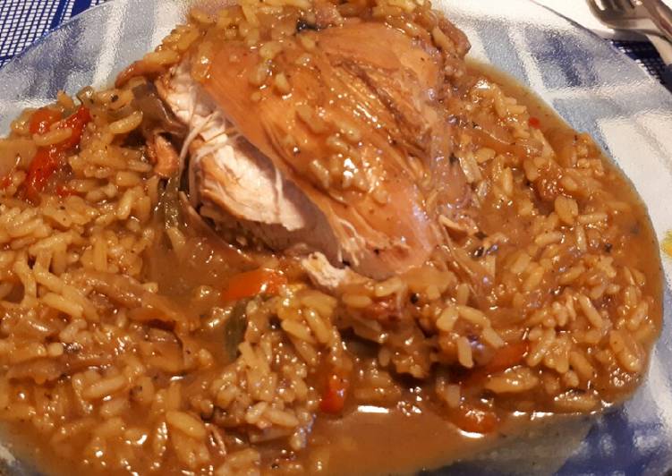Paella de pollo #Cocina Saludable