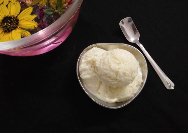 Step-by-Step Guide to Make Quick Vanilla ice cream