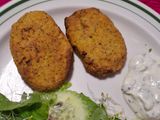 Tortitas de garbanzo con avena en air fryer