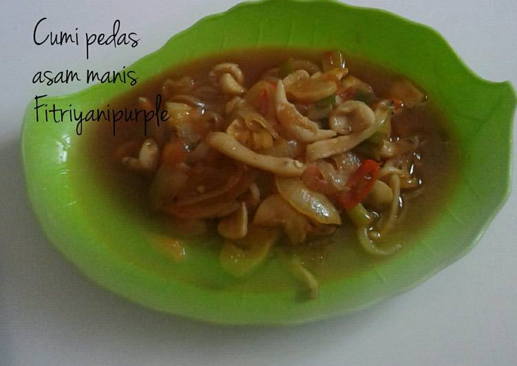 Cumi pedas Asam Manis