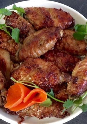 Hình của món Cánh gà nướng sả.