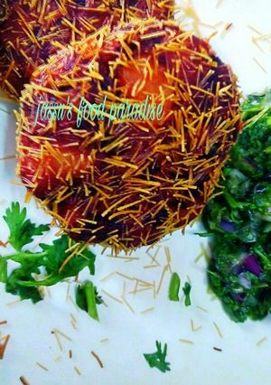 A picture of Beetroot cutlets.