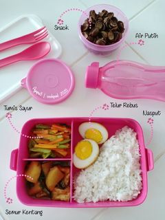 Foto resep Nasi Bekal (Bento) Semur