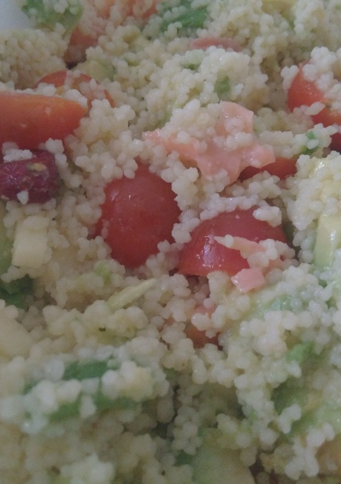 Una foto de Ensalada de sémola de couscous
