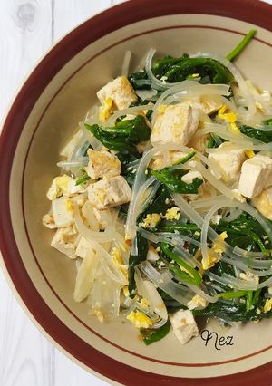 Foto resep Tumis Bayam Horenso (telur orak arik&soun)