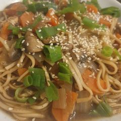 A picture of Chicken and Vegetable Noodles.