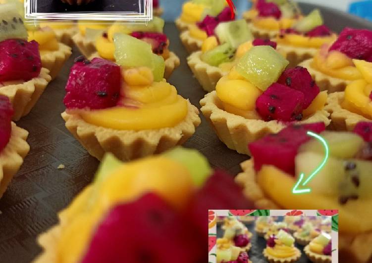 Mini Custard Fruit Tart 🥝