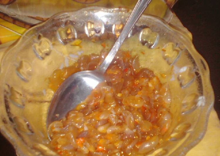 Langkah mengolah Sambel brambang(bawang merah) enak