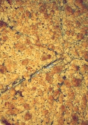 A picture of Crumble Apple Pie.