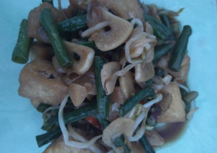 Tumis Tahu,Kacang panjang,Toge