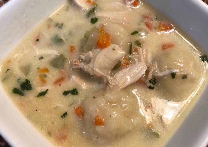 Steps to Make Favorite Chicken and dumplings