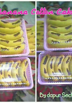Foto resep Banana Cotton Cake Kukus