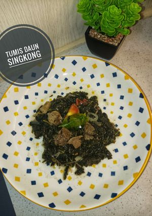 Foto resep Tumis Daun Singkong