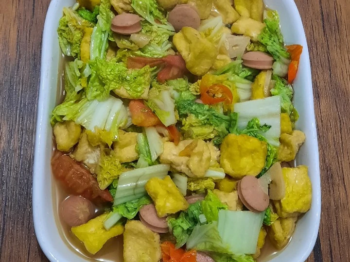 Cara Mudah Membuat Resep Tumis Tahu Sosis Sawi Putih yang Sempurna Anti Ribet, Lezat Sekali