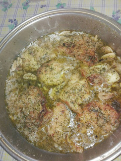 Una foto de Bacalao en salsa verde