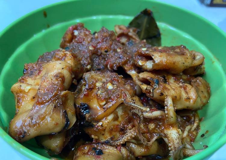 Cumi bakar saus pedas manis