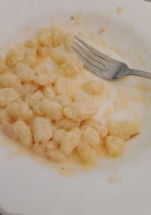 Foto di Gnocchetti salmone e panna salmonata..