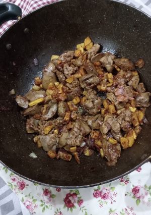عکسی از دستور جگر مرغ