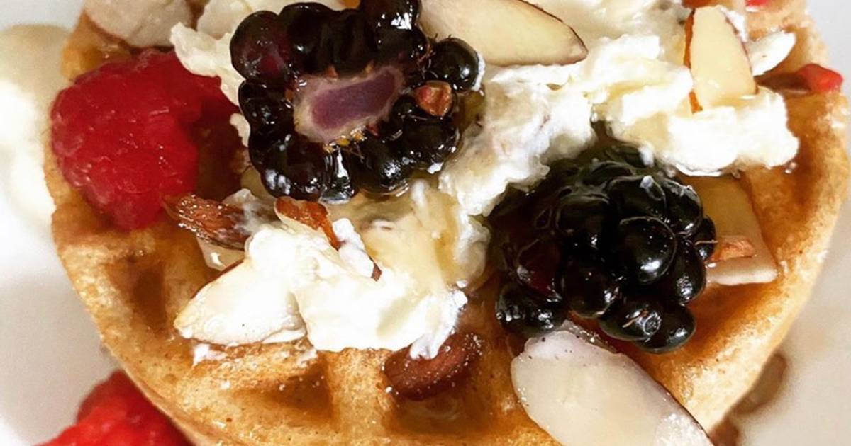 Waffles con mantequilla de almendra keto Receta de Eddy Rocha Cookpad