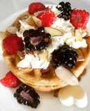 Waffles con mantequilla de almendra - keto