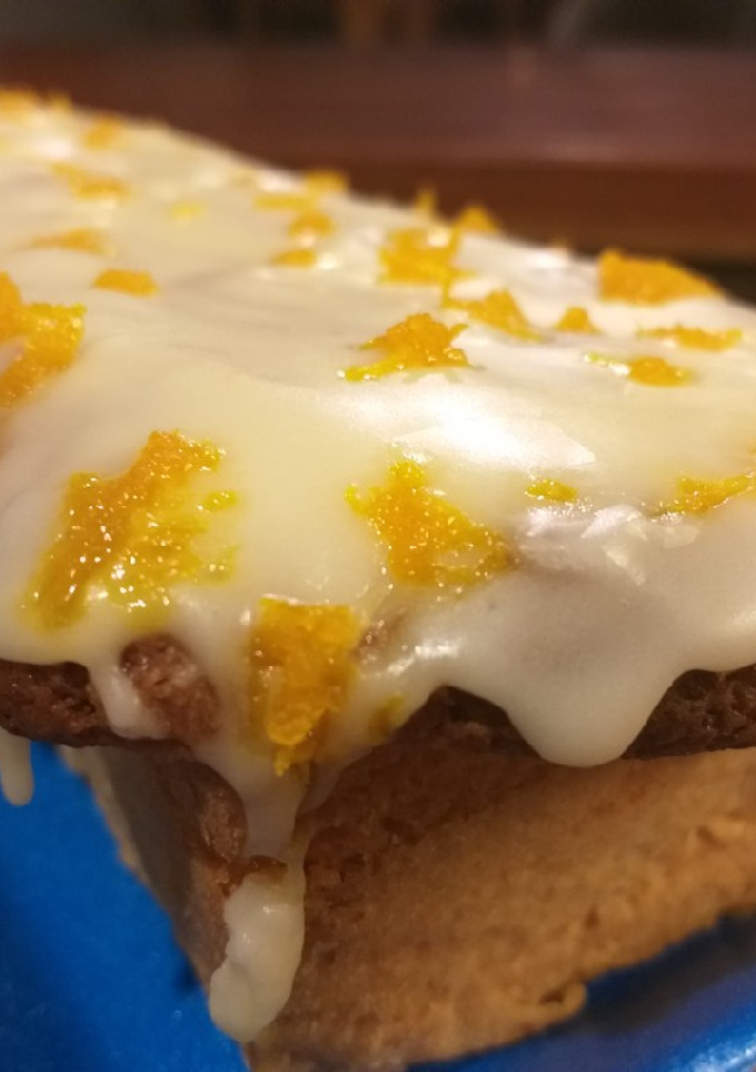 Una foto de Budín húmedo de naranjas (c/1 huevo y aceite!) Sin lactosa