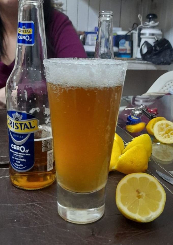 Una foto de Michelada sin alcohol
