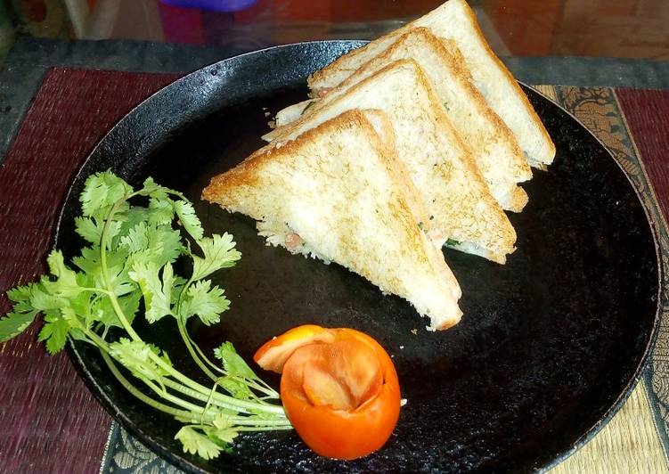 Steps to Prepare Ultimate Vegetable sandwich