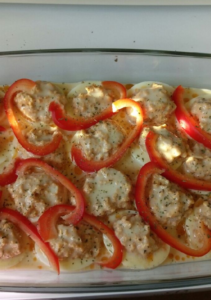 Töltött tojás recept fotója