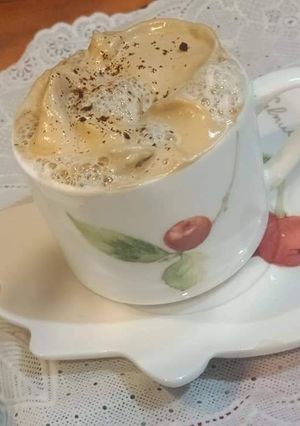A picture of Frothy coffee.