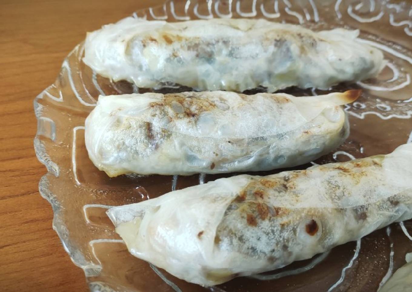 Rollitos vietnamitas de ternera al horno