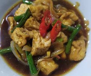 Mudah Cepat Memasak Tumis TJK (tahu,jamur, kacang panjang) Lezat Mantap
