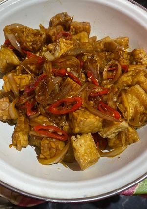 Foto resep 3. Tahu tempe kecap