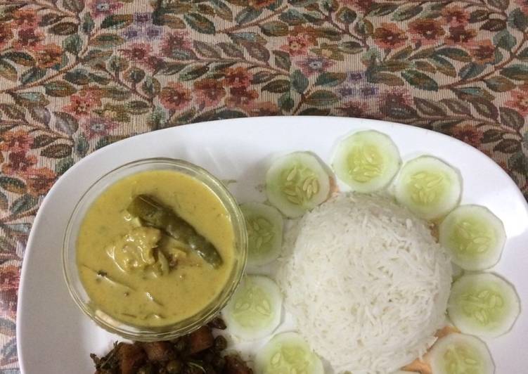 Punjabi kadhi chawal